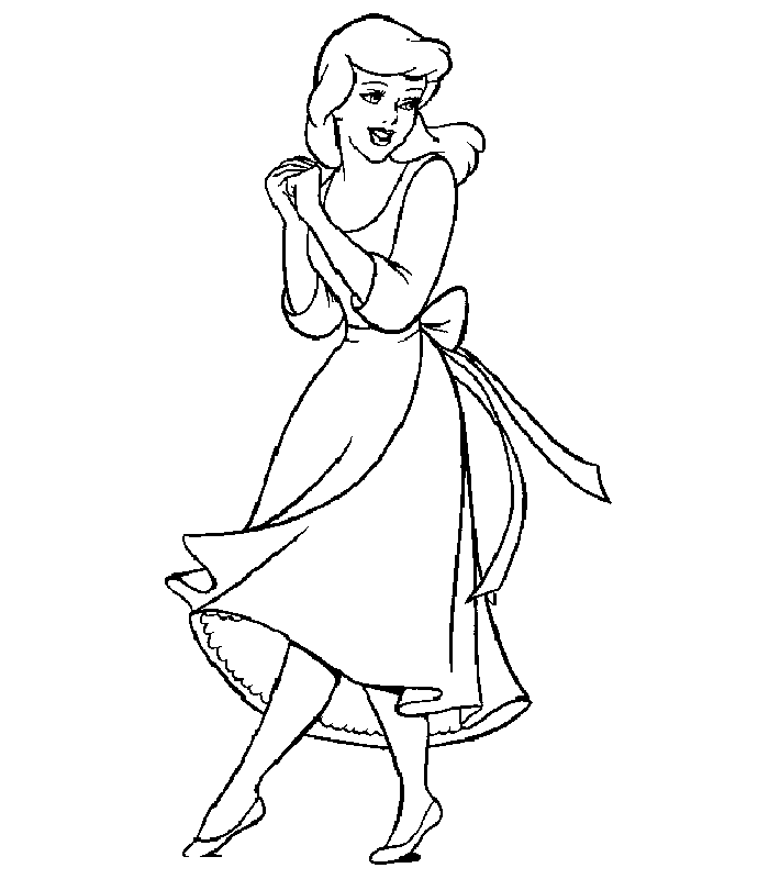 Coloring Pages Of Cinderella 180 | Free Printable Coloring Pages