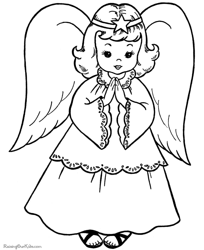 Angels Coloring Pages 181 | Free Printable Coloring Pages