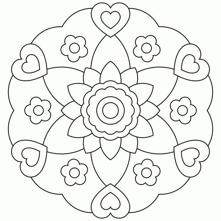Mandala Coloring Pages For Kids | Coloring Pages
