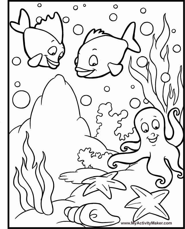 Amazing Coloring Pages: Animal coloring pages - Fish printable