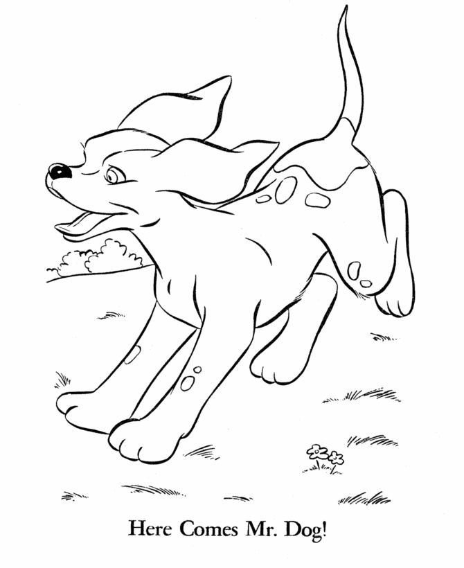 Pet Dog Coloring Pages | Free Printable Pet Coloring Pages Spot