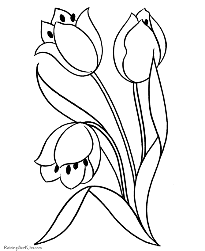 Pages Printable Coloring Pages For Kids Flowers Free Coloring