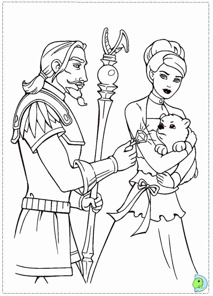 barbie magic horse Colouring Pages (page 3)