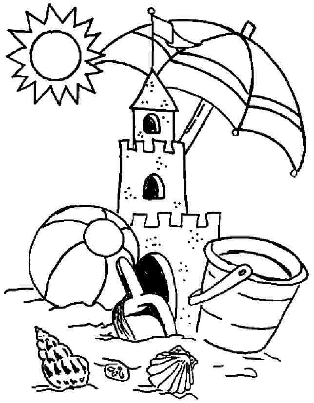 Free Printable Colouring Pages Summer Season For Preschool #