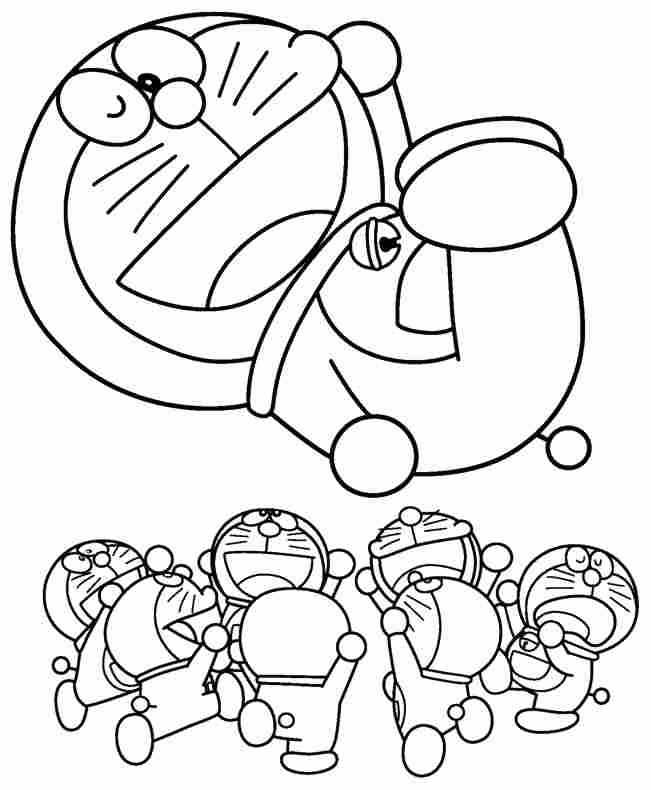 Free Cartoon Doraemon Coloring Sheets For Kids & Boys #