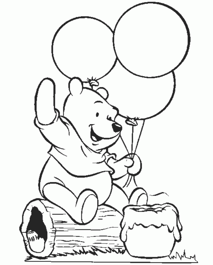 girl balloons Colouring Pages