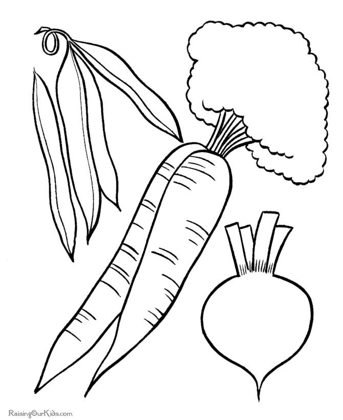 fruit coloring pages vegetables picture to print and color