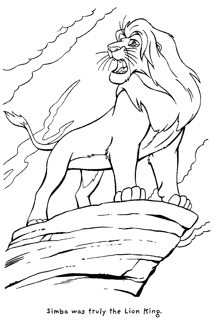 lion king Naruto Colouring Pages