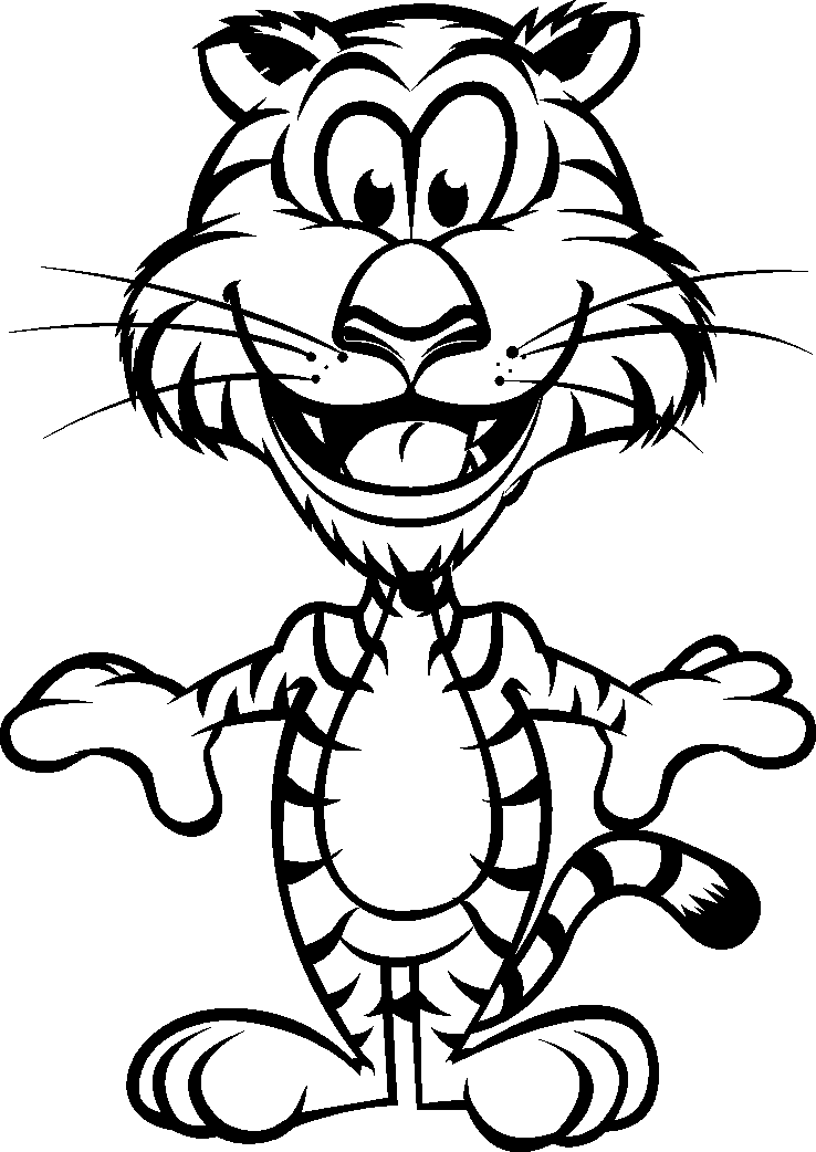 Free Coloring Pages For Kids: Coloring funny animals