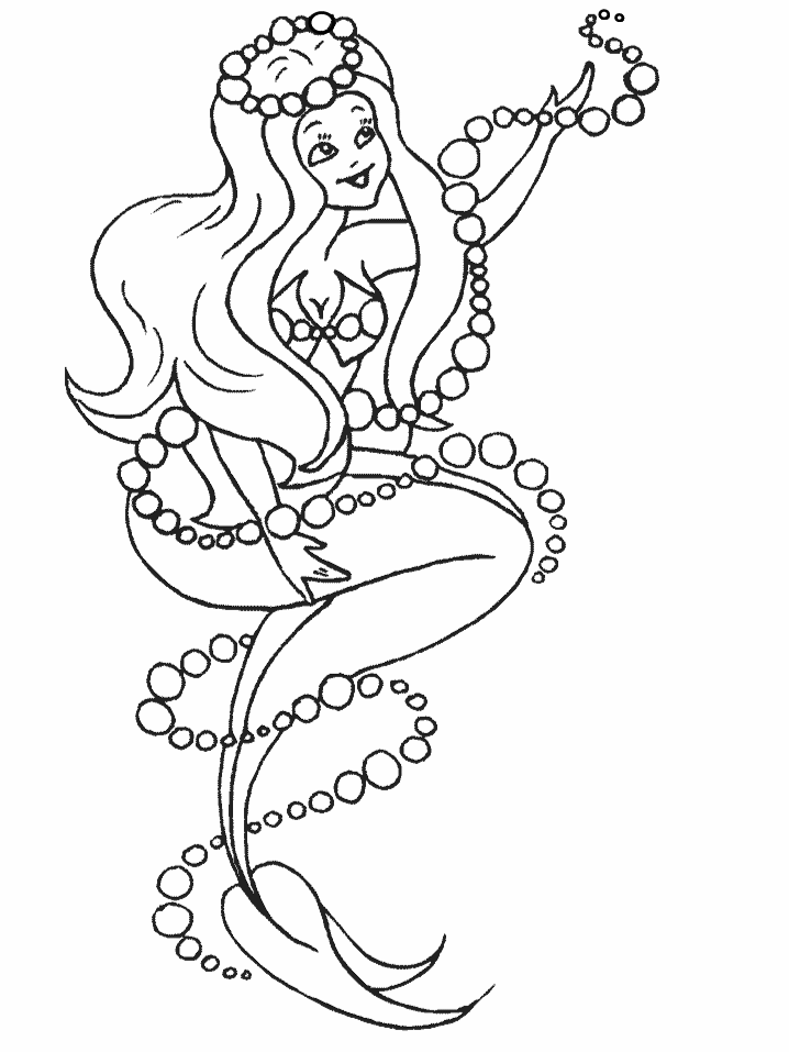 Mermaid Coloring Pages To Print 262 | Free Printable Coloring Pages