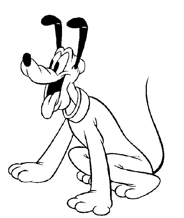 Pluto coloring | coloring pages for kids, coloring pages for kids
