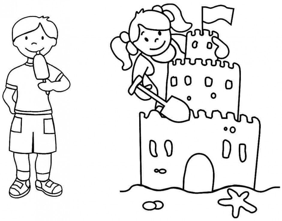 Summer Coloring Pages For Preschoolers Other Kids Coloring 139796