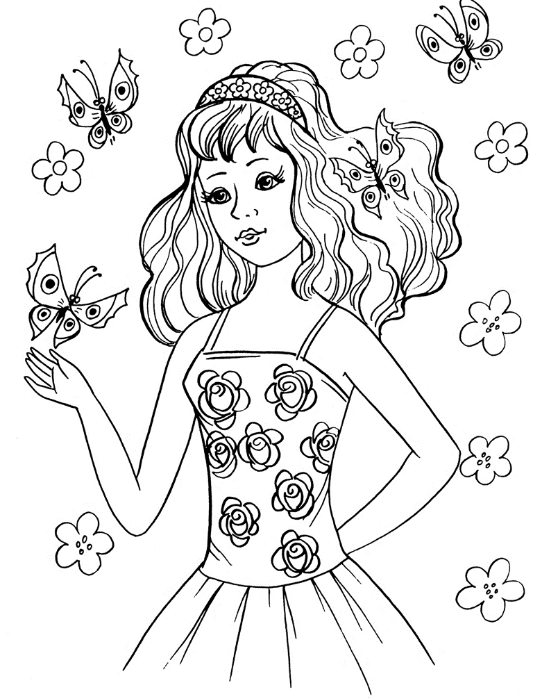Coloring printables for girls | coloring pages for kids, coloring