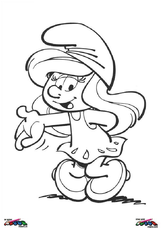 The Smurfs Coloring page - The Smurfs010 | Smurf coloring pages | Pin…