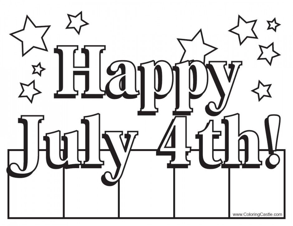 Download Fourth Of July American Flag Coloring Page Or Print