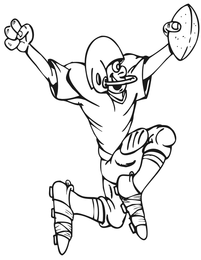 Football Player Coloring Pages | Coloring Pages