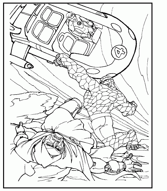 Coloring Page - Fantastic four coloring pages 8