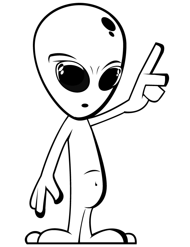 Alien From Another Planet Coloring Page | Free Printable Coloring
