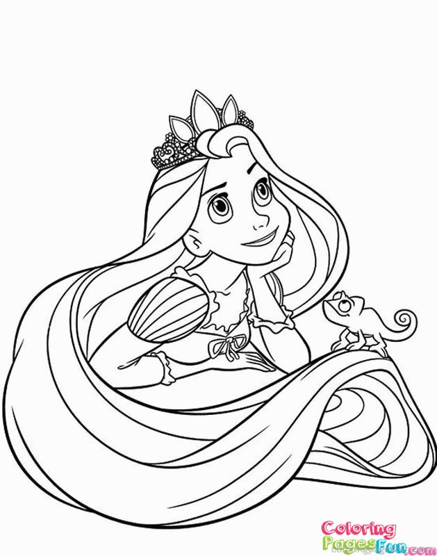 Tangled Rapunzel | Free Printable Coloring Pages