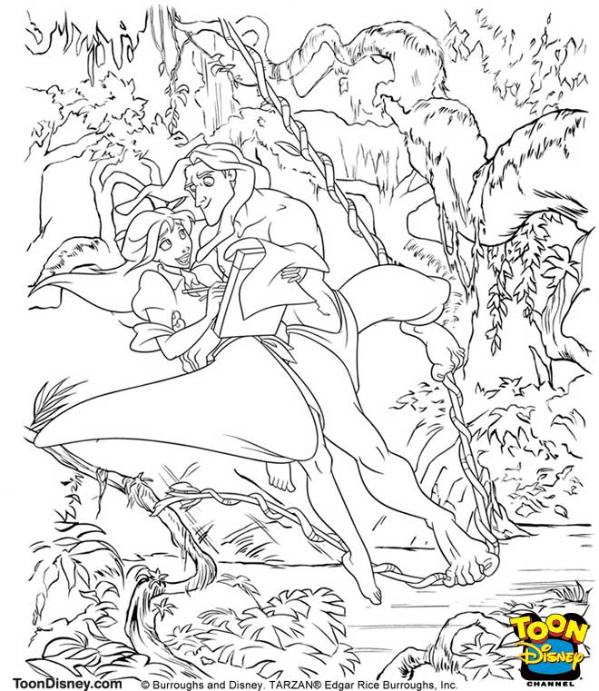 Tarzan Coloring Pages 