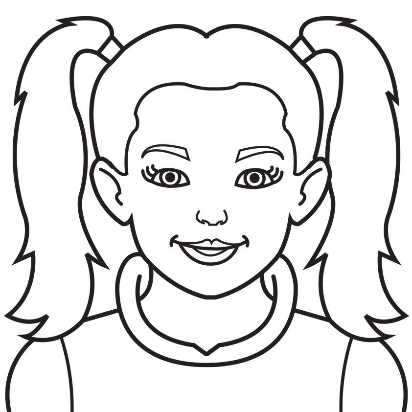 face of girls Colouring Pages (page 2)