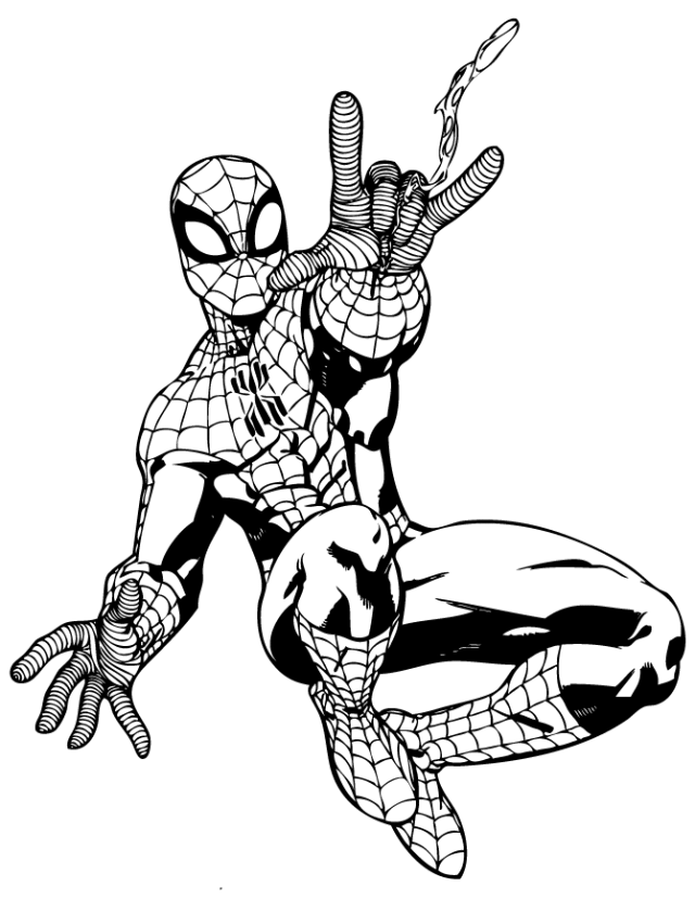 Spider Man Superhero Coloring Pages For Kids | Coloring Pages