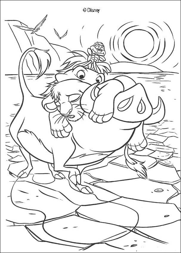 timon and pumbaa coloring pages