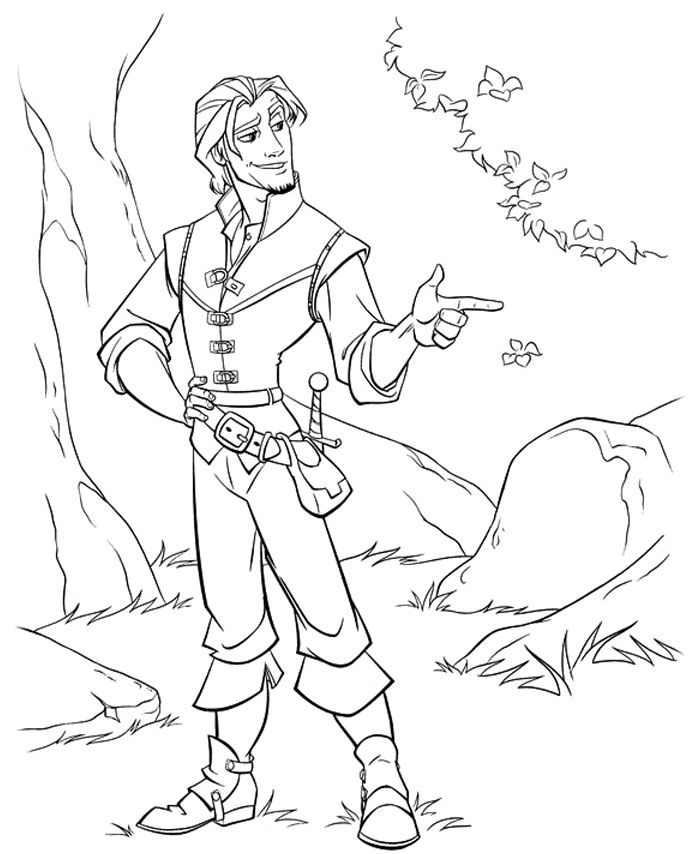 Kids Under 7: Tangled Coloring Pages