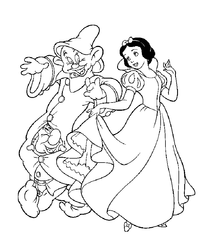 Snow White And The Seven Dwarfs | Coloring