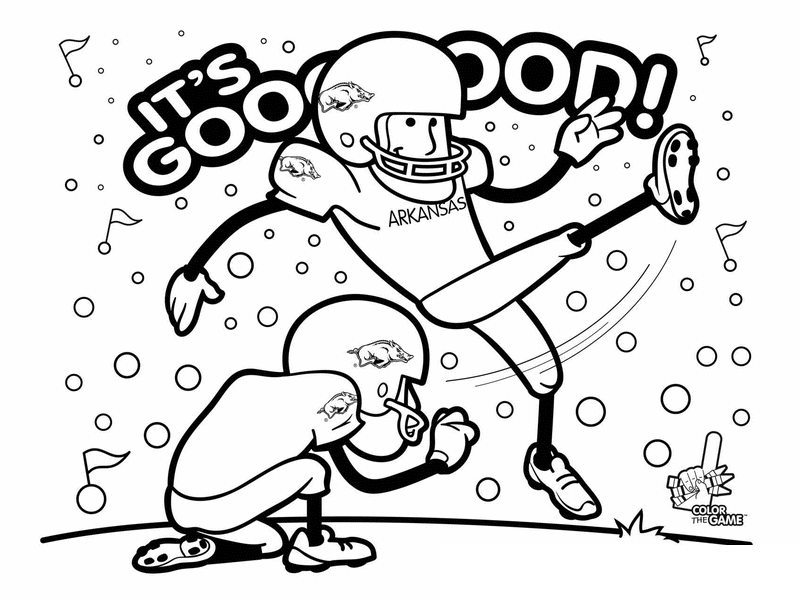 football player coloring book pages | Coloring Pages For Kids
