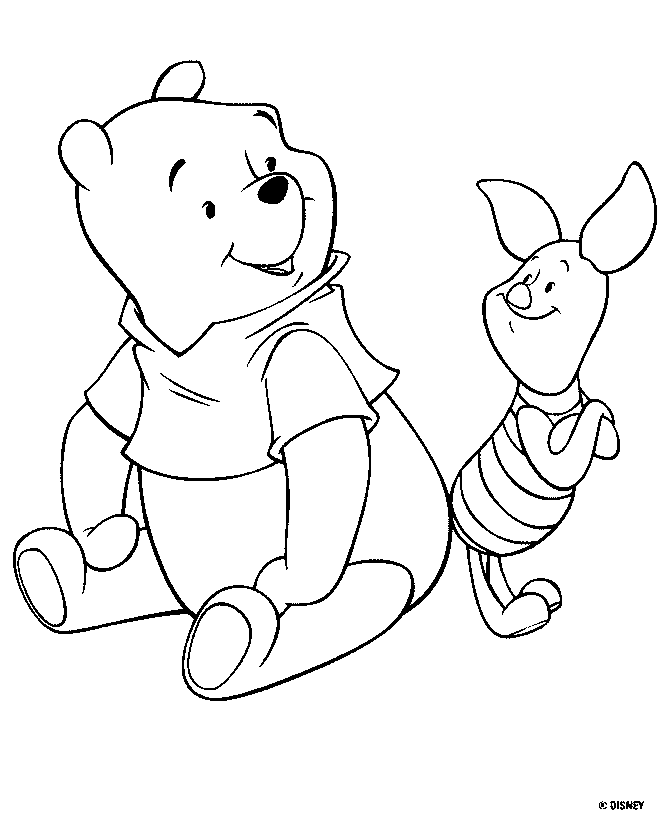 Winnie The Pooh Coloring Pages For Kids 374 | Free Printable