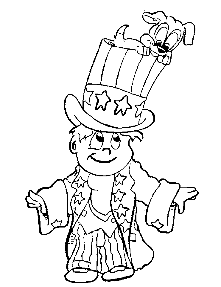 Independence Day Coloring Pages for Kids