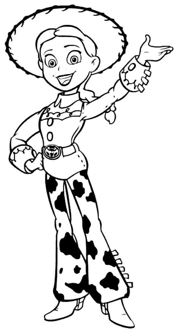 Toy Story Jessie Anime Movie Coloring Sheets Printable Free For