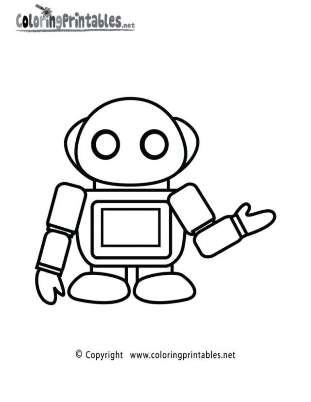 Robot Coloring Pages For Kids Free Coloring Pages For Kids 223852