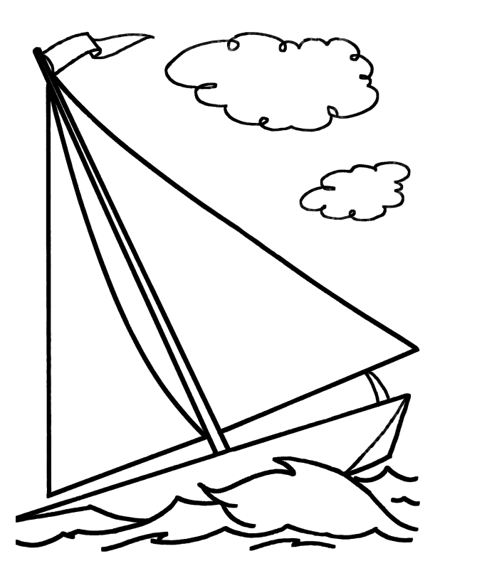Pix For > Sailboat Drawing For Kids