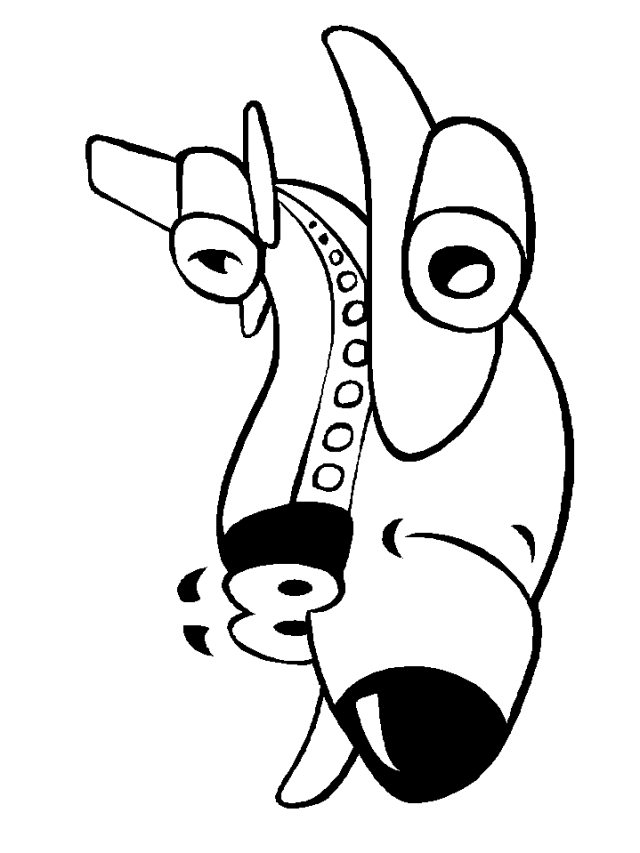 smiling airplane coloring pages | Coloring Pages