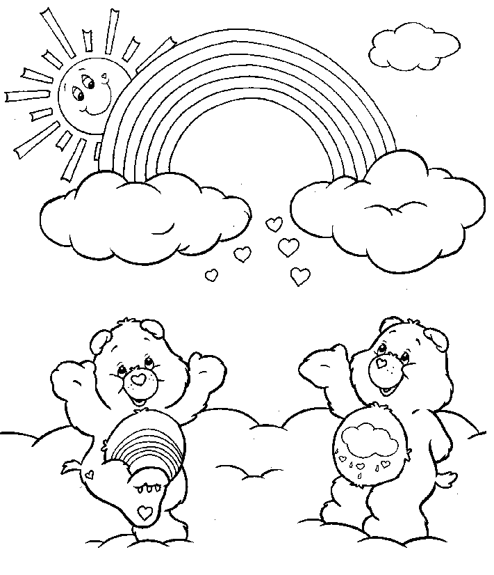 printable rainbow coloring pages | Coloring Picture HD For Kids