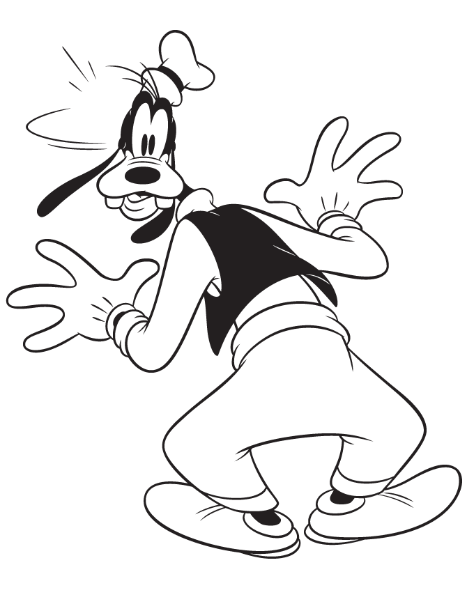 Free Printable Disney Goofy Coloring Pages | H & M Coloring Pages