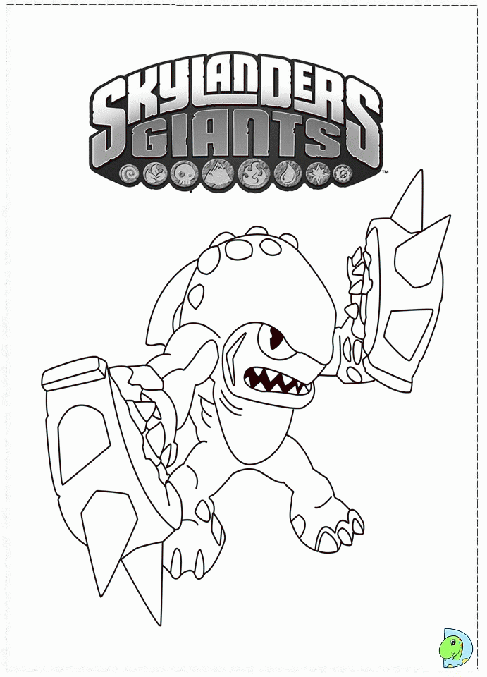 tv skylanders giants Colouring Pages