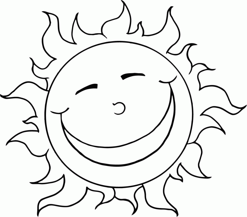 Vector Of Coloring Page Outline Design Happy Sun Id 23517 197392