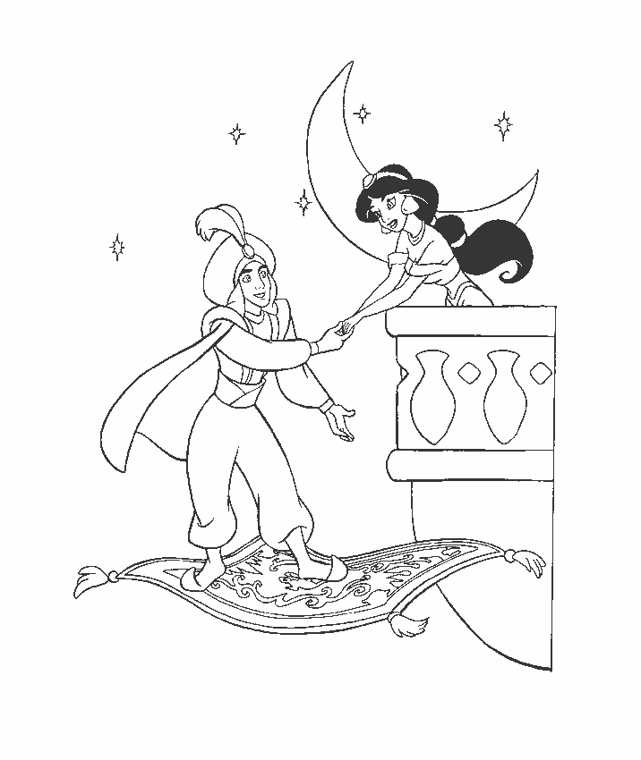 Coloring Page - Aladdin coloring pages 6