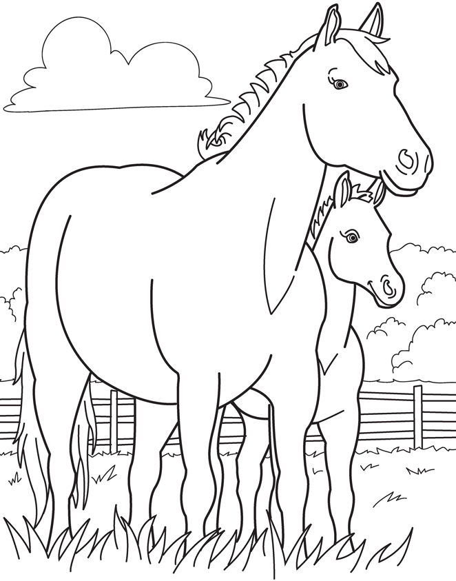 Coloring Book Pages Animals | Hobby Shelter