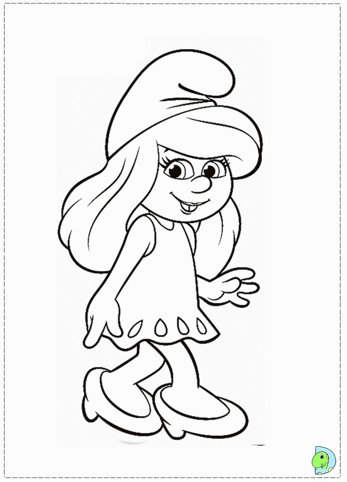 Smurfette Coloring page