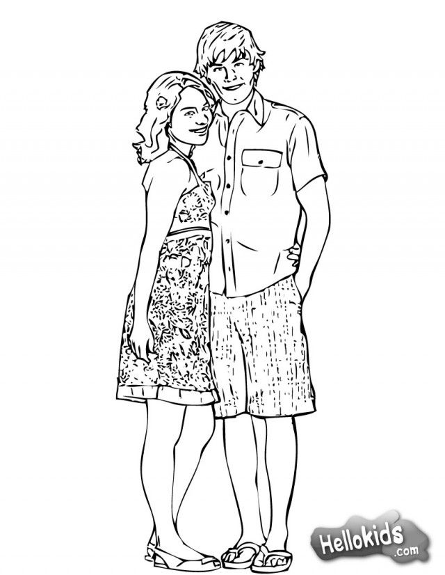 High School Coloring Pages High School Musical Print Out 199845