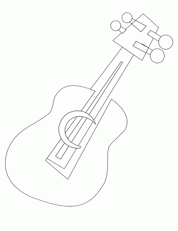 guitar coloring pages | Coloring Picture HD For Kids | Fransus