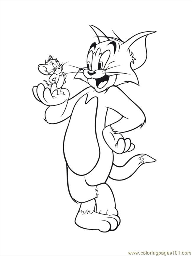 free printable coloring page Tom Jerry | Coloring Pages