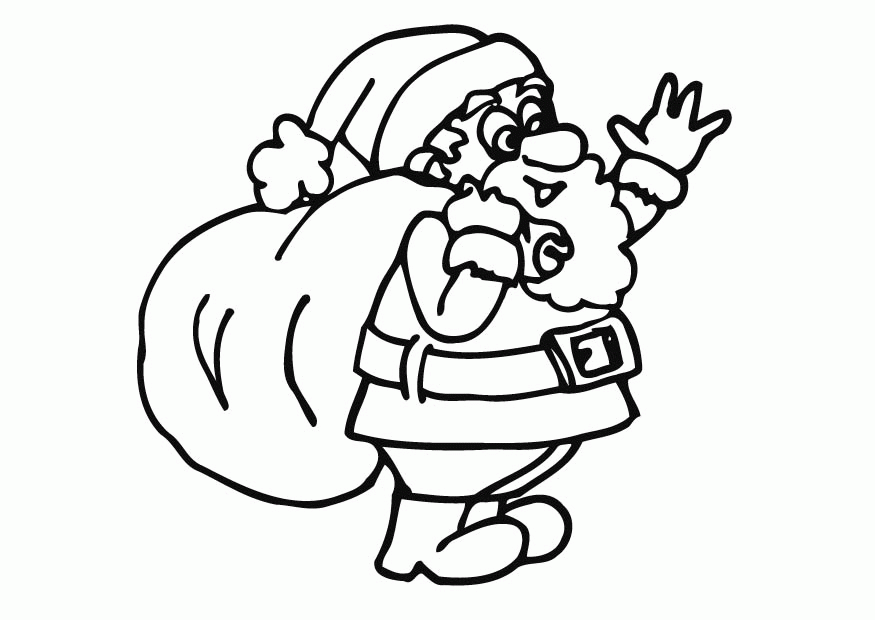 Santa Coloring Pages - Free Coloring Pages For KidsFree Coloring