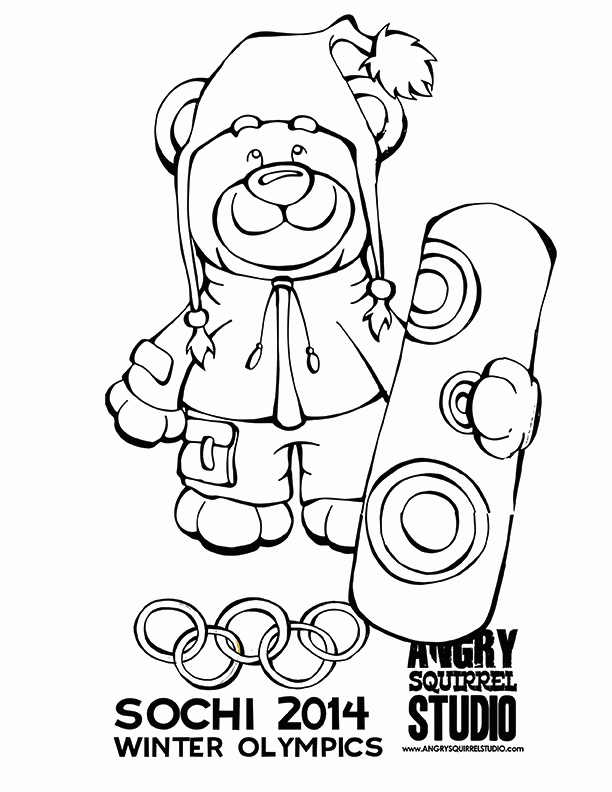 mascots 2014 Colouring Pages (page 2)