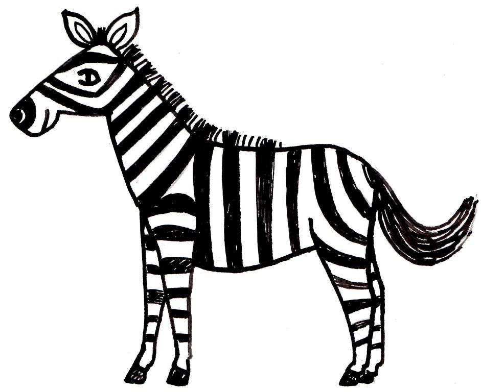 Zebra Colouring Pages - Printable Zebra Coloring Pages for Kids