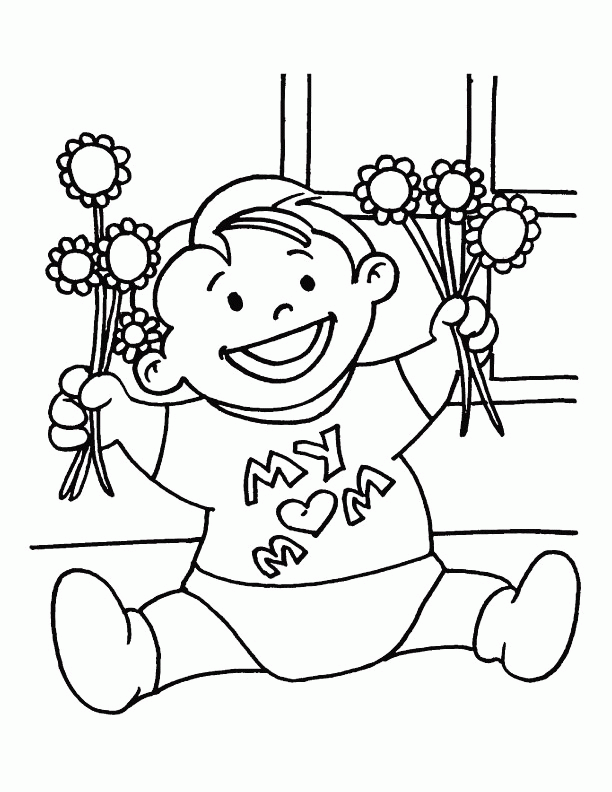 This is my little gift for my dear Mom coloring page | Download